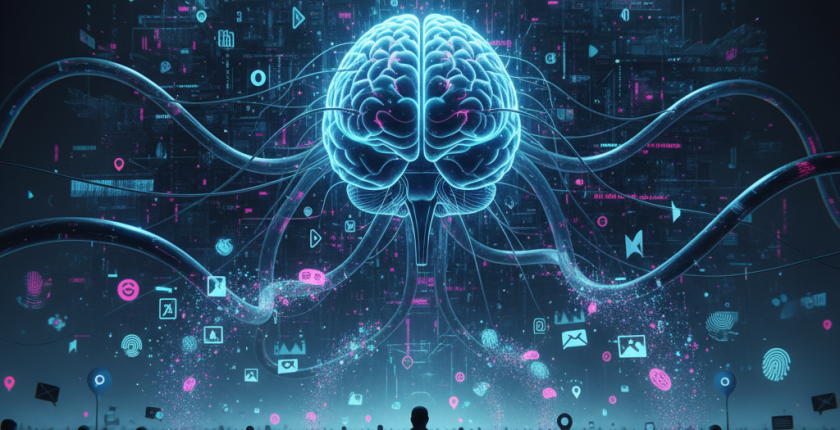 Illustration e l' impacte de l' IA sur les mentalites